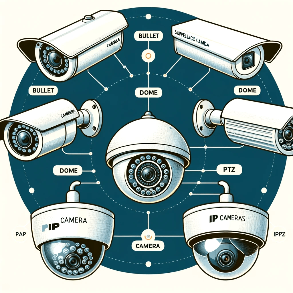 Care sunt principalele tipuri de camere de supraveghere?